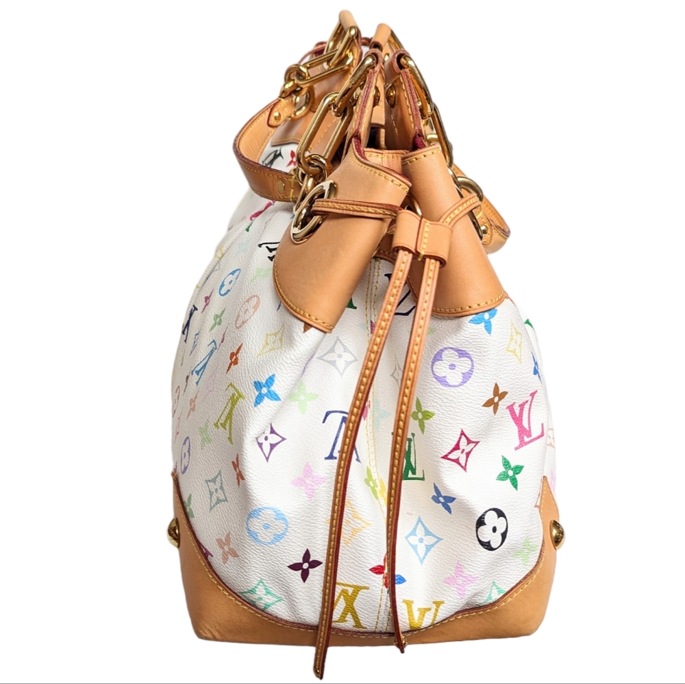 LOUIS VUITTON WHITE MULTI URSULA TOTE BAG - Picture 5 of 16